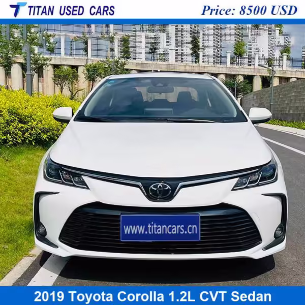white color of the 2019 Toyota Corolla used car from China
