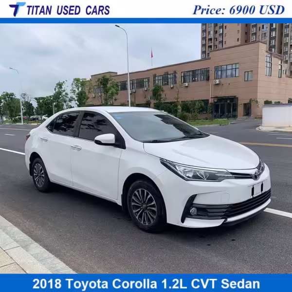 white color of the used 2018 Toyota Corolla for sale