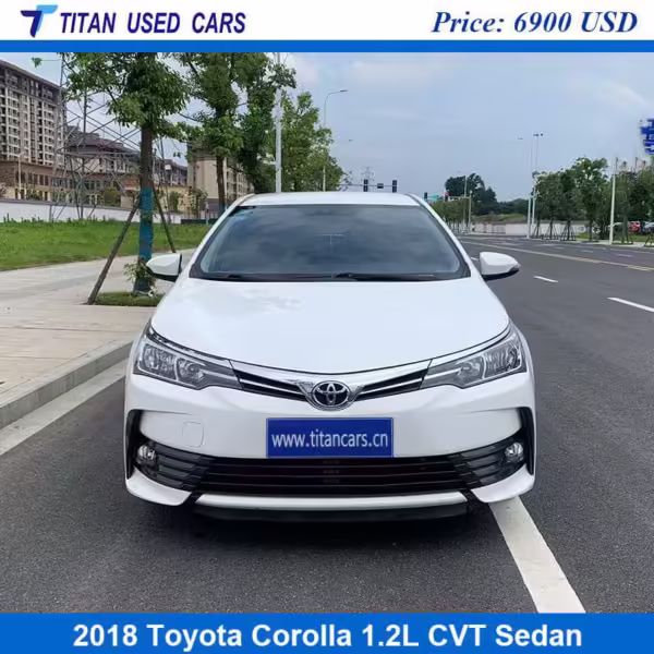white color of the used 2018 Toyota Corolla for sale
