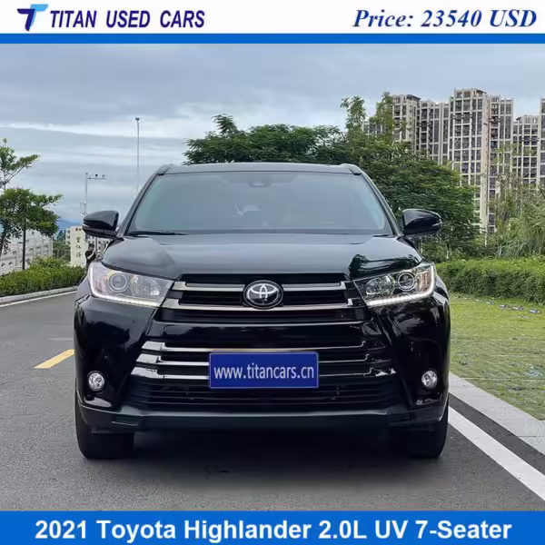 black used Toyota Highlander 2021