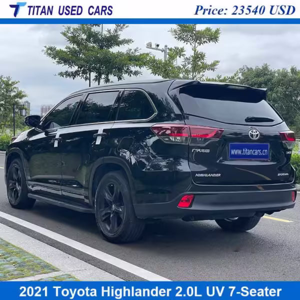 black used Toyota Highlander 2021 for sale