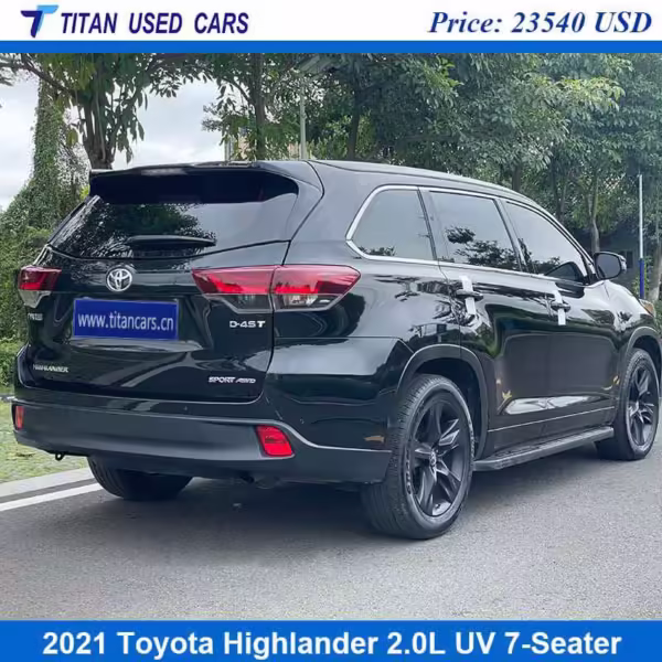 black used Toyota Highlander 2021