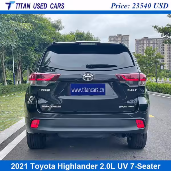 black used Toyota Highlander 2021