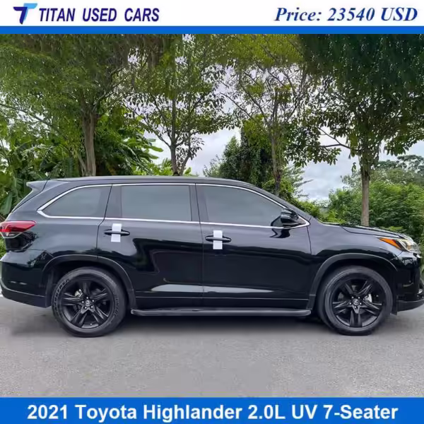 black used Toyota Highlander 2021