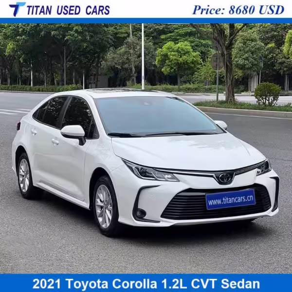 white color of the used Toyota Corolla 2021 sedan near Uganda