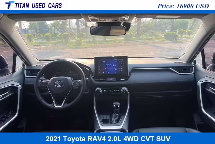 black interior used 2021 Toyota RAV4 SUV