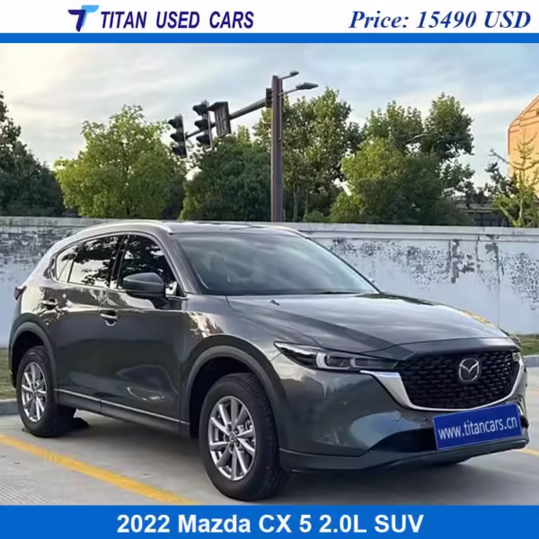 used 2022 Mazda CX 5 is black