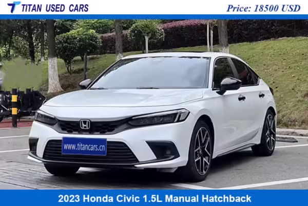 This 2023 Honda Civic hatchback sport is on sale in Africa.