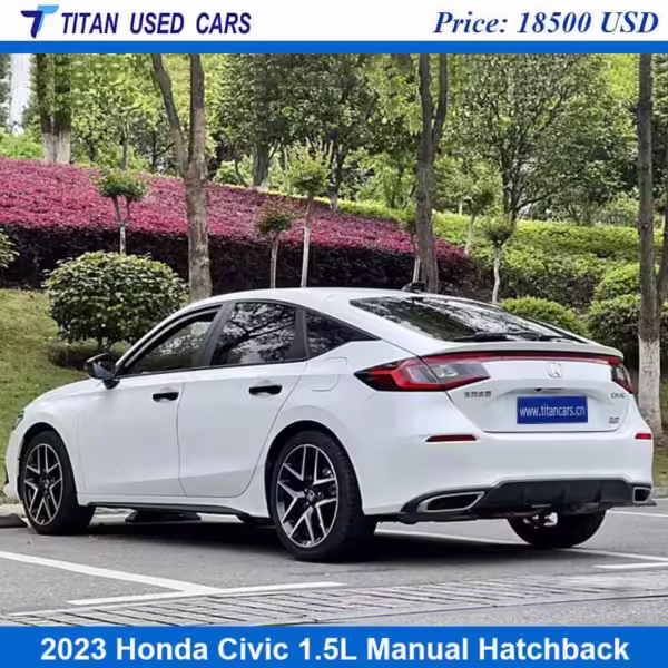 White Used 2023 Honda Civic Hatchback Sport