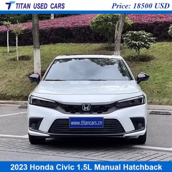 Used 2023 Honda Civic Hatchback Sport in Burkina Faso White