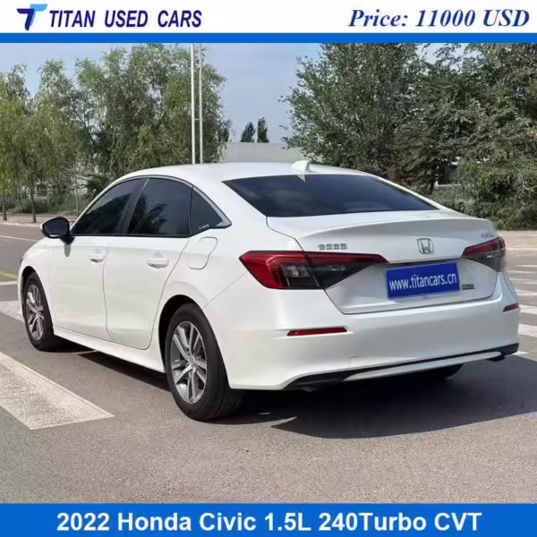 Used 2022 Honda Civic Sedan Sport for Sale White