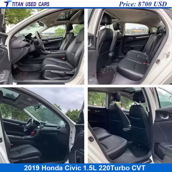 White Used 2019 Honda Civic Sedan for Sale Details