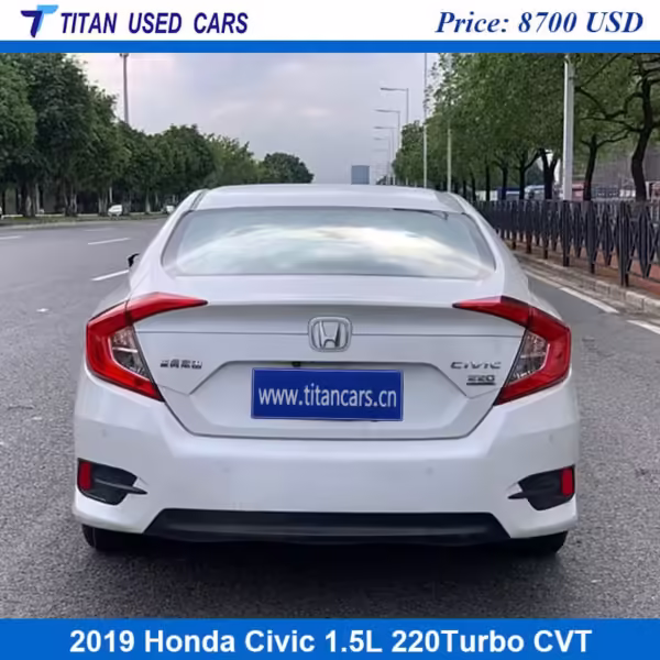 Used 2019 Honda Civic Sedan for Sale White in Burkina Faso