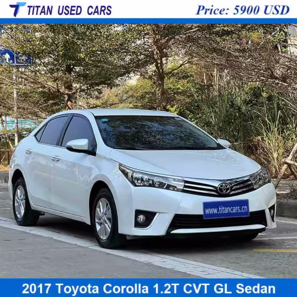 black color of the used 2017 Toyota Corolla sedan is on sale in Africa.
