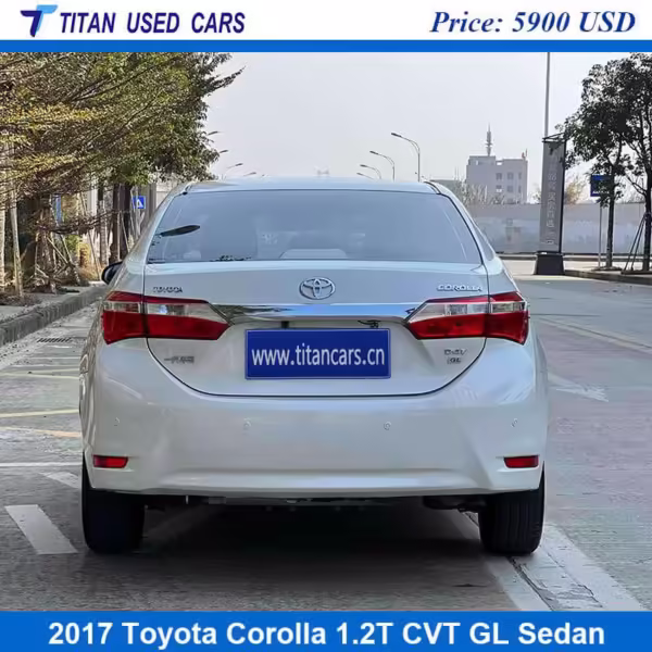 black color of the used 2017 Toyota Corolla sedan is on sale