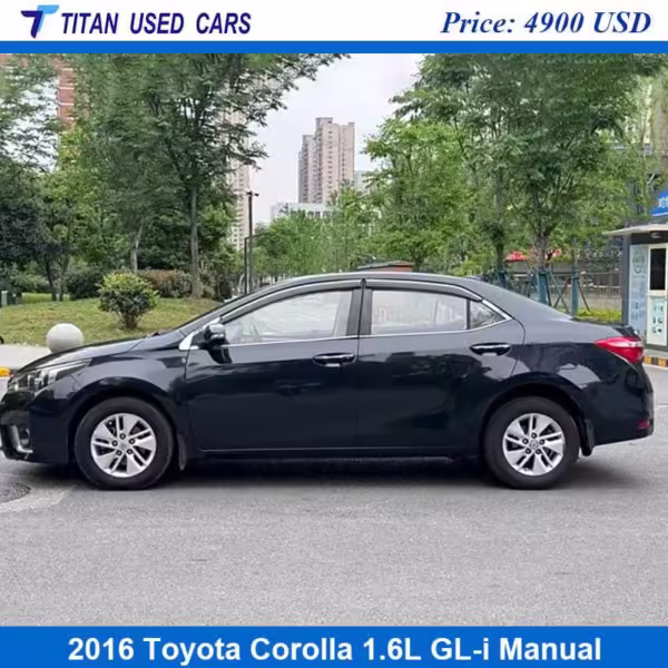 black color of the used 2016 Toyota Corolla is on sale