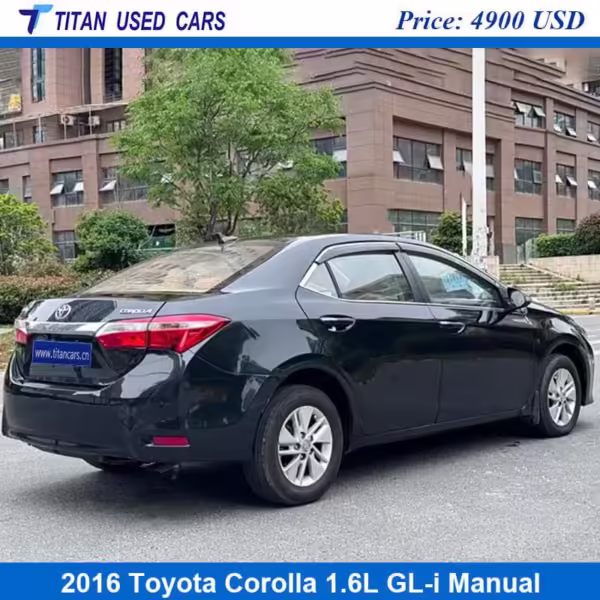 black color of the used 2016 Toyota Corolla for sale