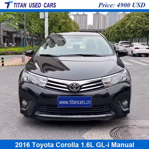 black color of the used 2016 Toyota Corolla