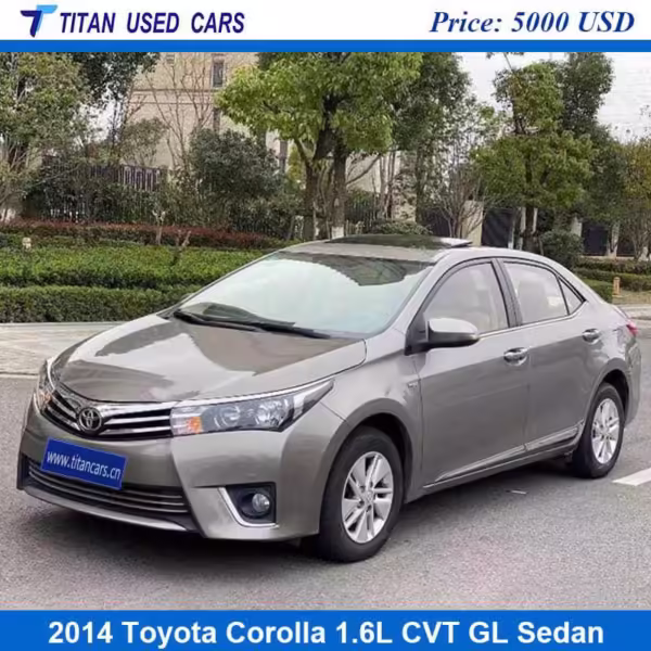 This used 2014 Toyota Corolla sedan is on sale in Africa.