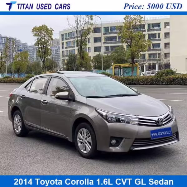 silver color of the used 2014 Toyota Corolla sedan is on sale