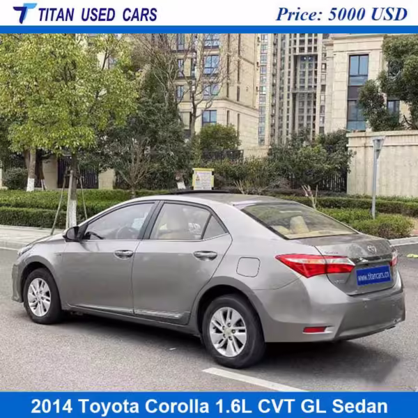 silver color of the used 2014 Toyota Corolla