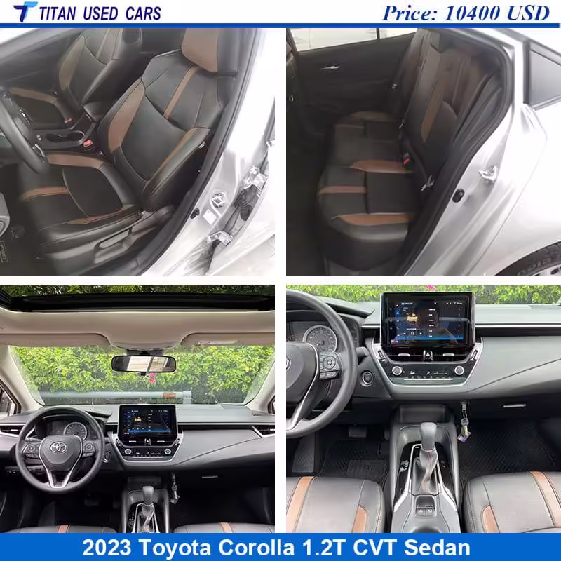 1721116158-Used Toyota Corolla 2023 Sedan Price in Africa (3) 35/5000 Black interior used for Toyota Corolla 2023 sedan