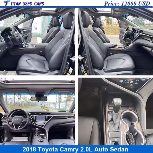 black seats of the Used 2018 Toyota Camry