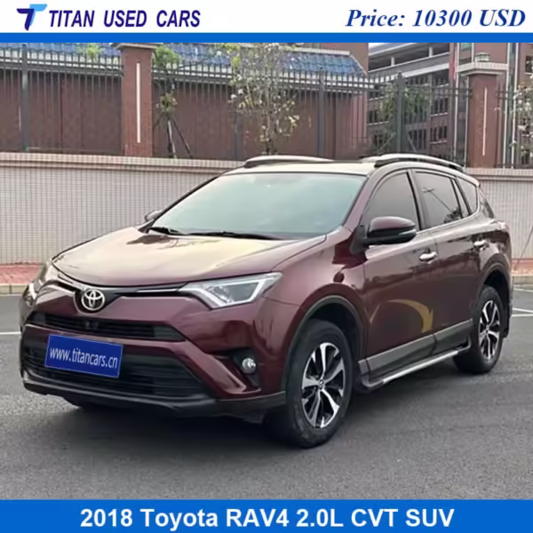dark red used Toyota RAV4 2018