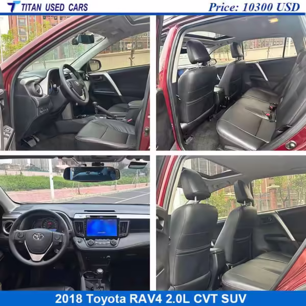 black interior used Toyota RAV4 2018