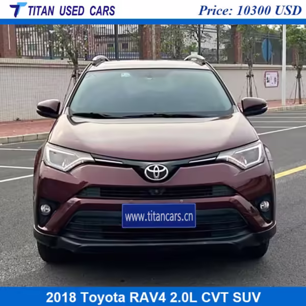 dark red used Toyota RAV4 2018