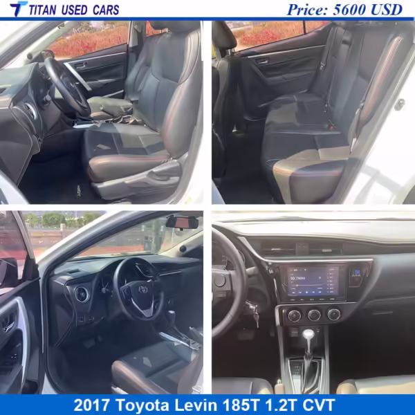 black interior 2017 Toyota Levin for sale
