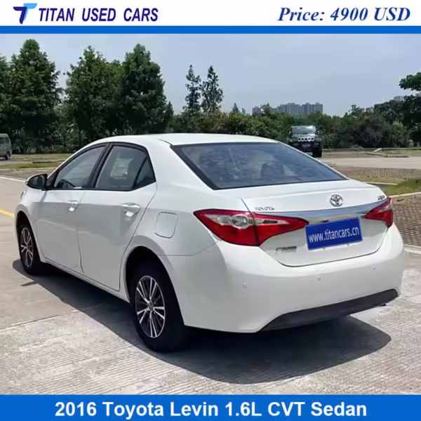 white 2016 used Toyota Levin