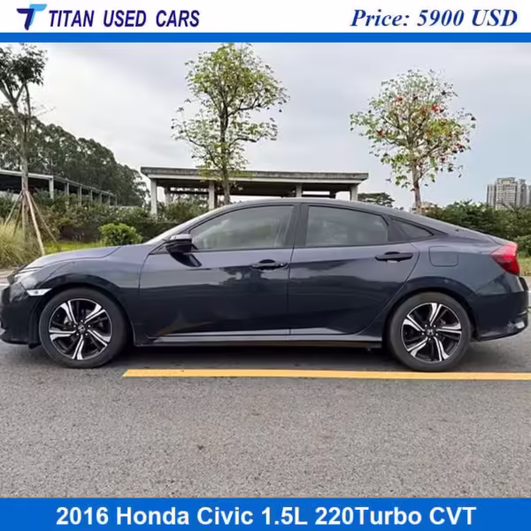 Dark Blue Used 2016 Honda Civic Sedan for Sale from China