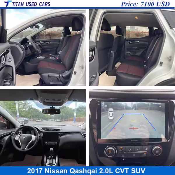 interior of the used Nissan Qashqai 2017