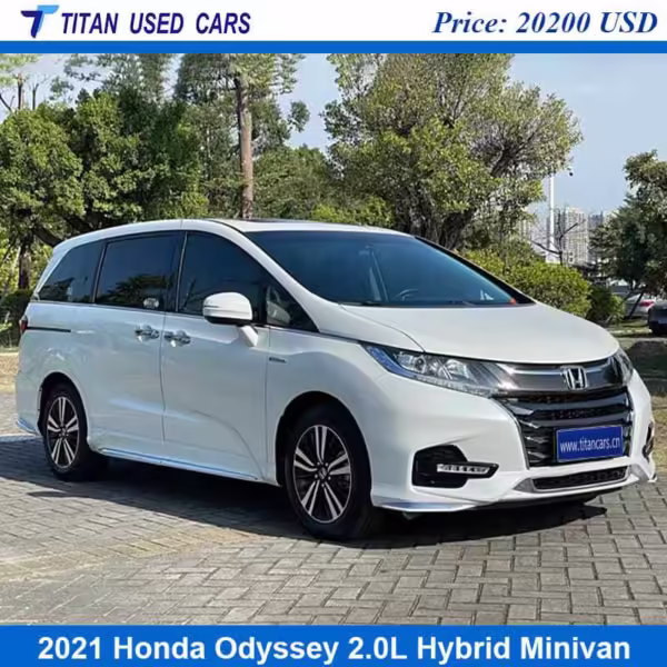 white Used 2021 Honda Odyssey Minivan