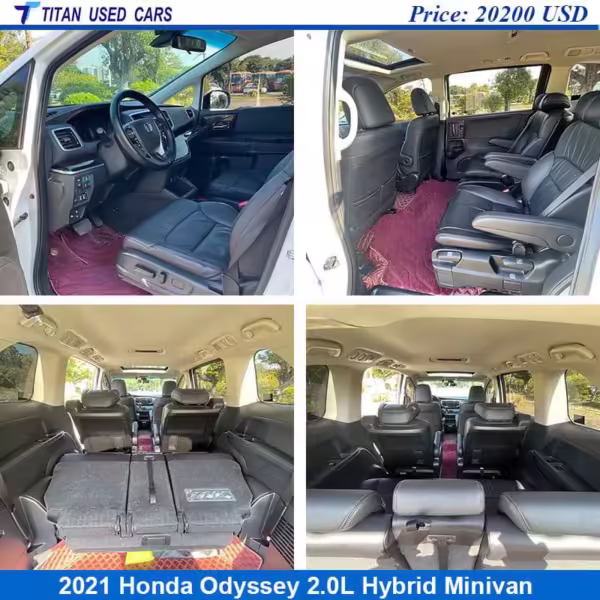 interior of the Used 2021 Honda Odyssey Minivan
