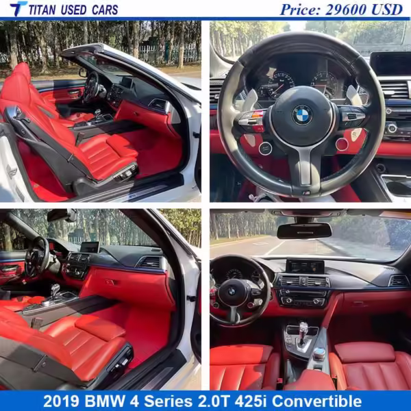 Used 2019 BMW 4 Series Convertible for Sale Interior