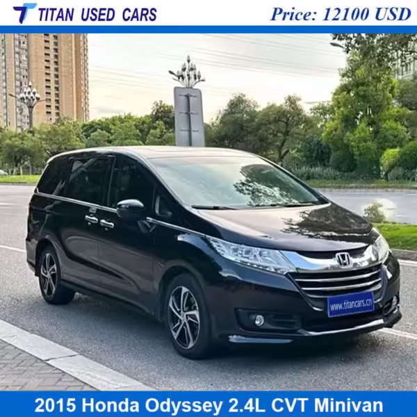 black Used 2015 Honda Odyssey Minivan
