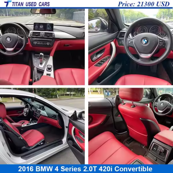 Used 2016 BMW 4 Series Convertible for Sale Interior
