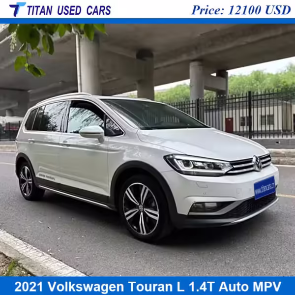 white Second Hand VW Touran 7 Seater 2021