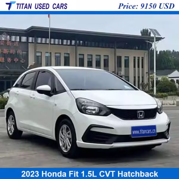 white honda fit 2023 hatchback