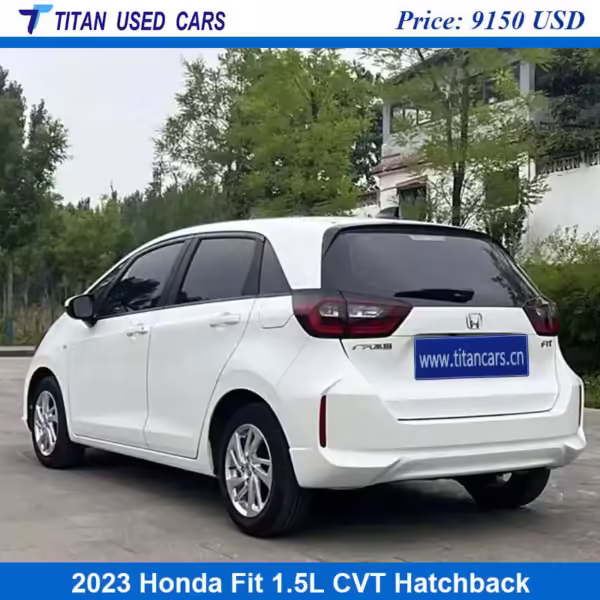 white honda fit 2023 for sale