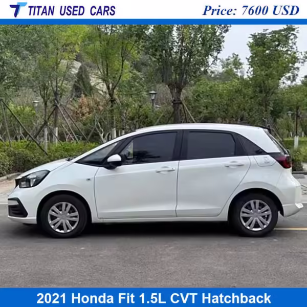 White Used Honda Fit 2021 Hatchback for Sale Near Me