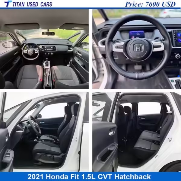 White Used Honda Fit 2021 for Sale Details