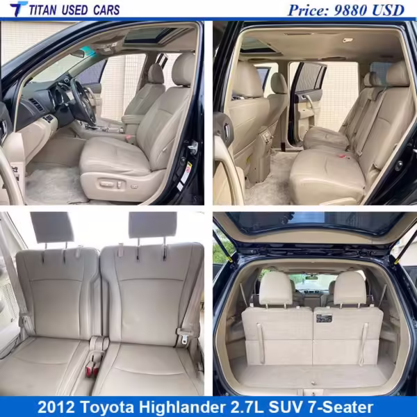 Black SUV Used Toyota Highlander 2012 Price for Sale Details