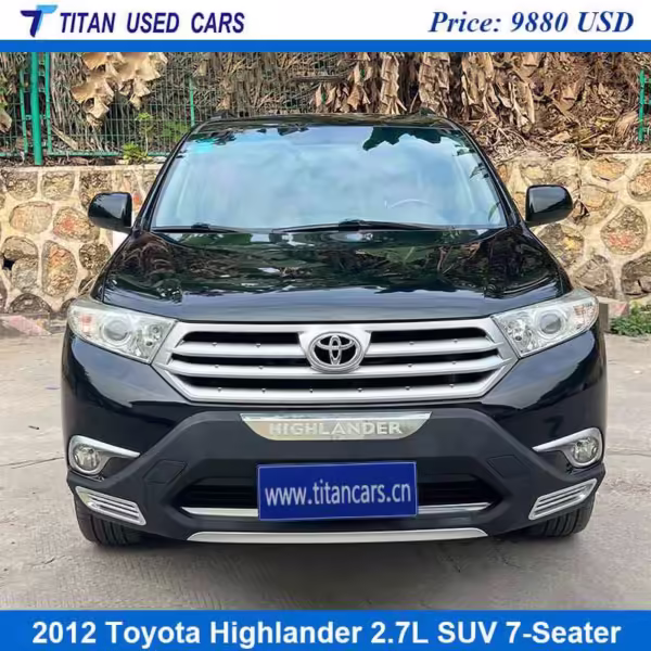 Black SUV Used Toyota Highlander 2012 Price for Sale