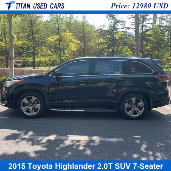 Black 2015 Toyota Highlander SUV