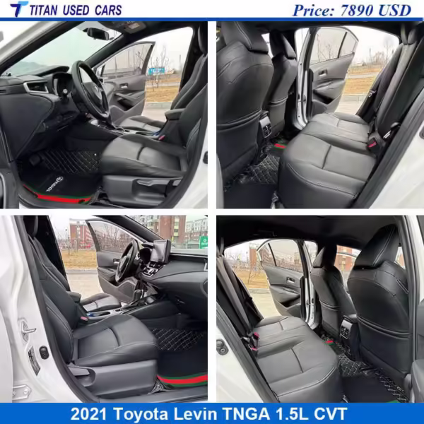 black interior of the used 2021 Toyota Corolla Levin