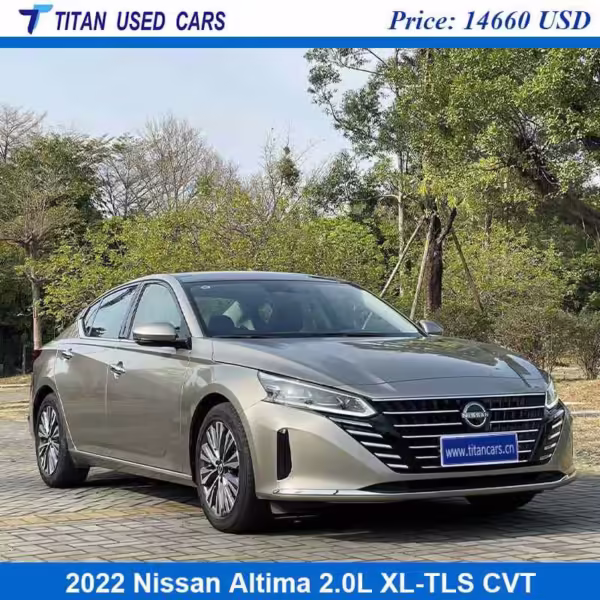 Champagne used 2022 Nissan Altima car is on sale in Africa.