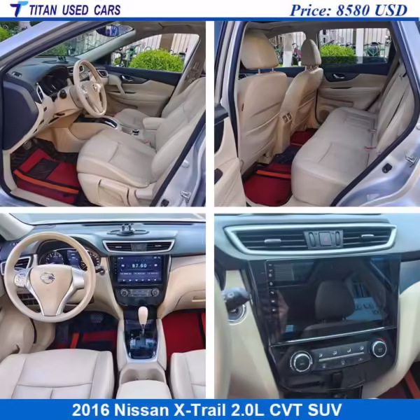 beige interior of the used Nissan X Trail 2016